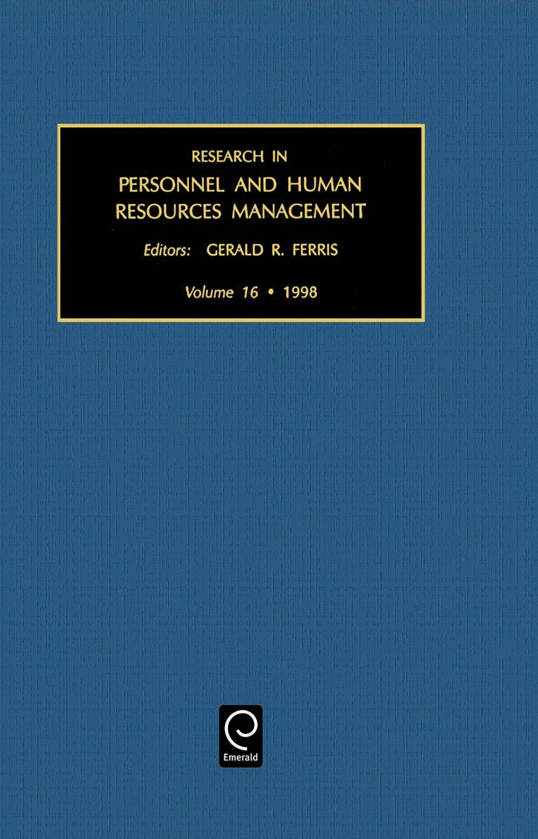 Gerald R. Ferris - Research in Personnel and Human Resources Management, Inbunden