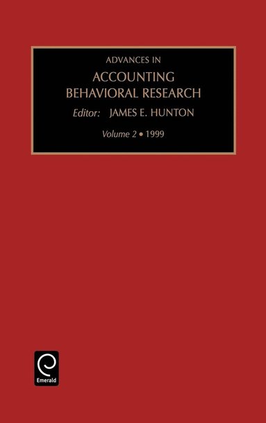 bokomslag Advances in Accounting Behavioral Research