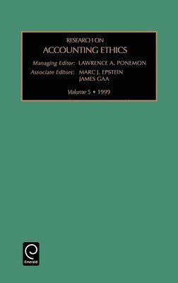 Lawrence A. Poneman, Marc J. Epstein - Research on Accounting Ethics, Inbunden