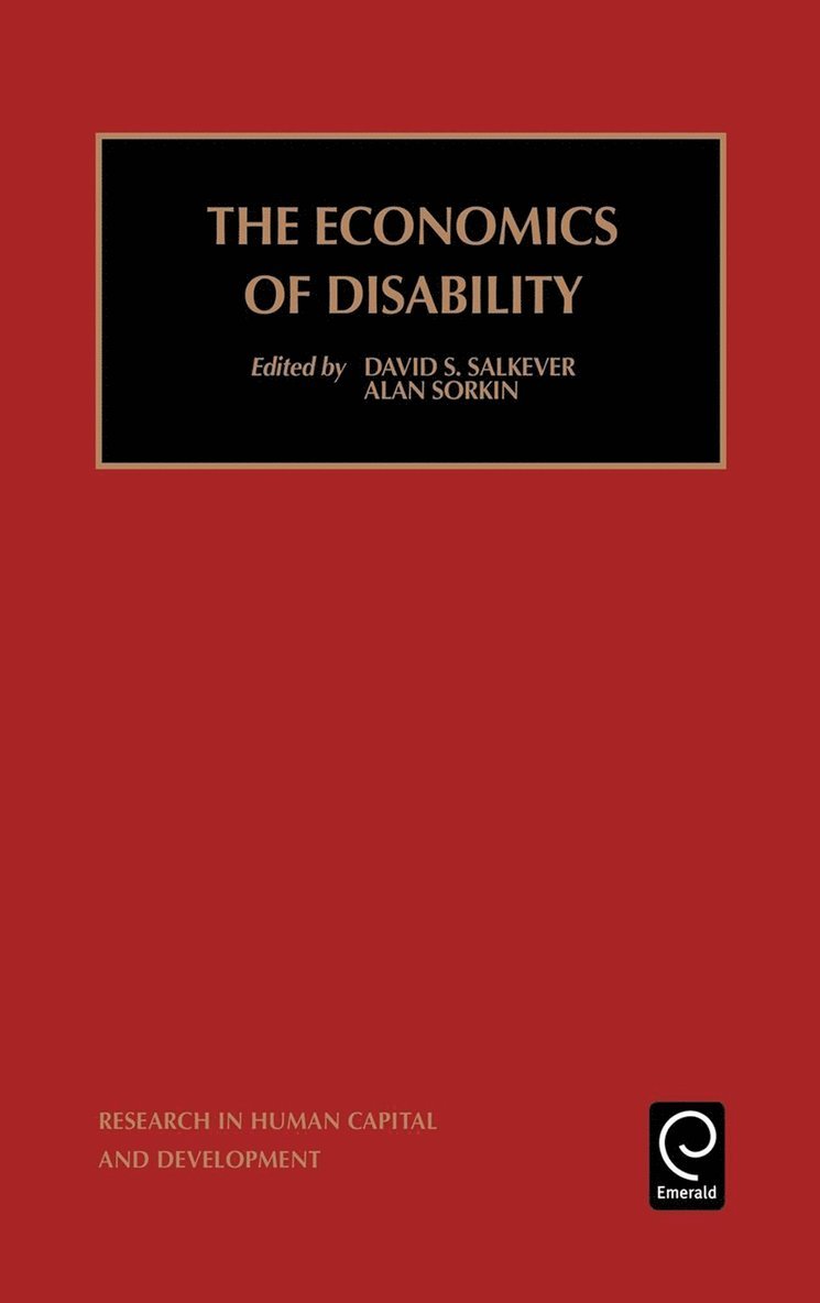 D.S. Salkever, Alan L. Sorkin, D. S. Salkever - Economics of Disability, Inbunden