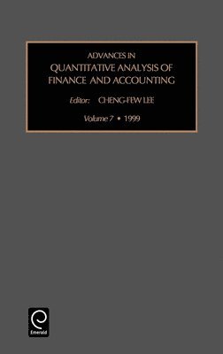 bokomslag Advances in Quantitative Analysis of Finance and Accounting