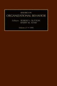 bokomslag Research in Organizational Behavior