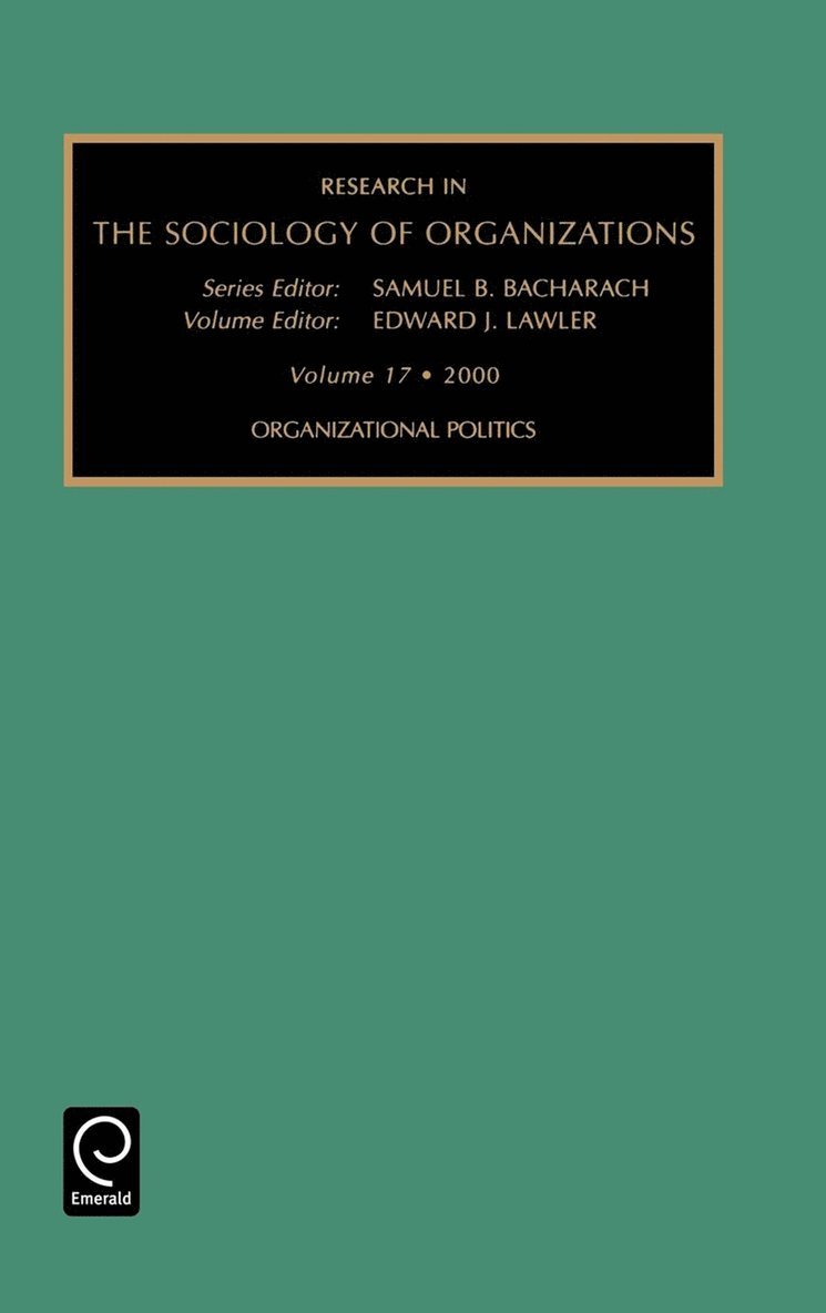 Edward J. Lawler, Samuel B. Bacharach - Organizational Politics, Inbunden