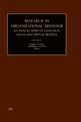 Barry M. Staw, B.M. Staw, R.I. Sutton - Research in Organizational Behavior, Inbunden