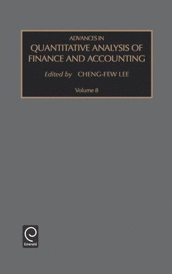 Advances in Quantitative Analysis of Finance and Accounting