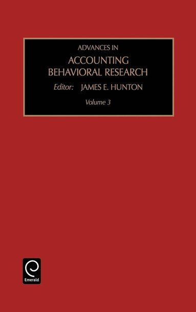 bokomslag Advances in Accounting Behavioral Research