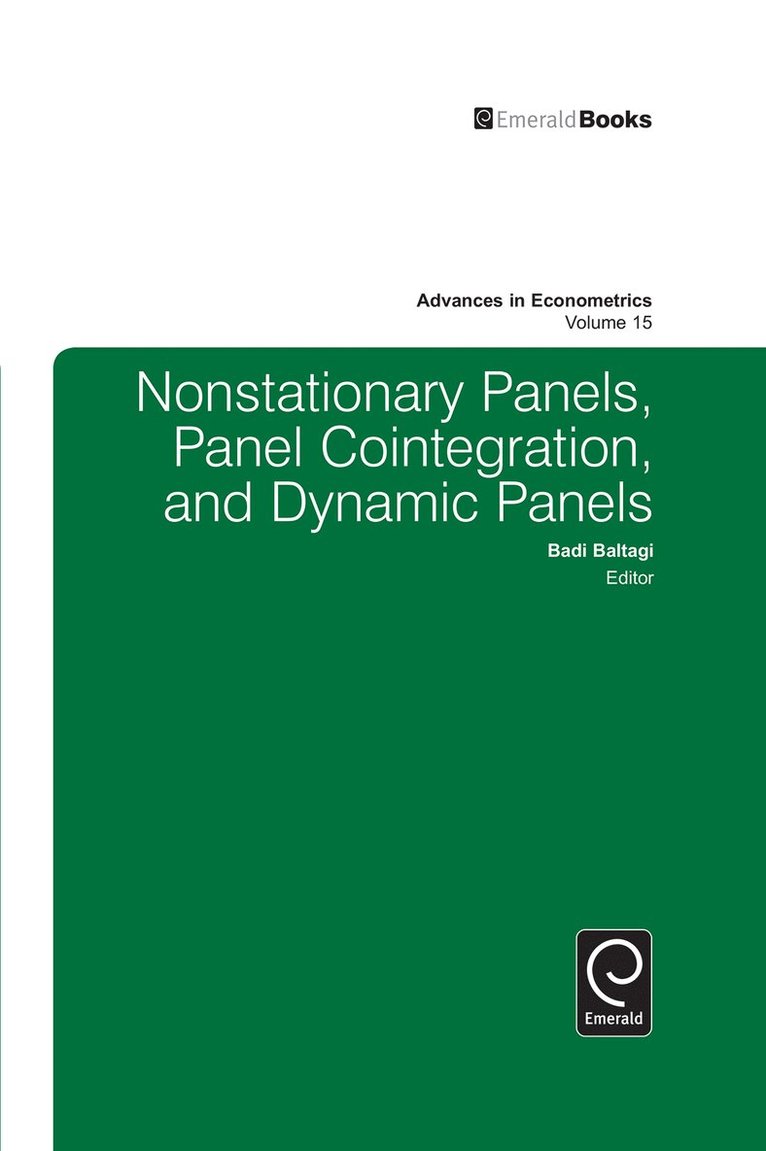 Badi H. Baltagi - Nonstationary Panels, Panel Cointegration, and Dynamic Panels, Inbunden
