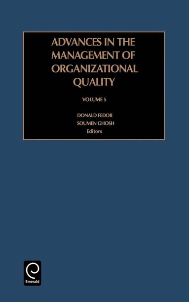 bokomslag Advances in the Management of Organizational Quality