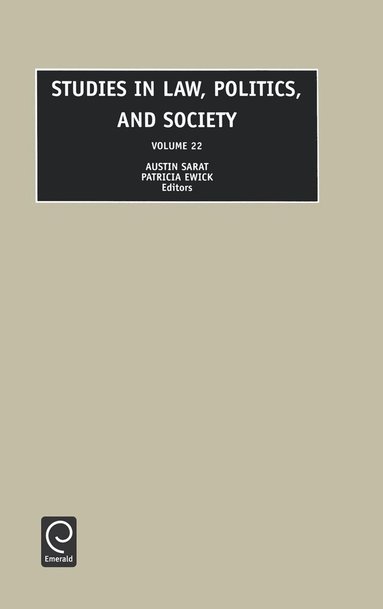Austin Sarat, Patricia Ewick - Studies in Law, Politics and Society, Inbunden