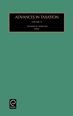 Thomas M. Porcano - Advances in Taxation, Inbunden