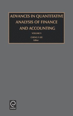 Advances in Quantitative Analysis of Finance and Accounting 1