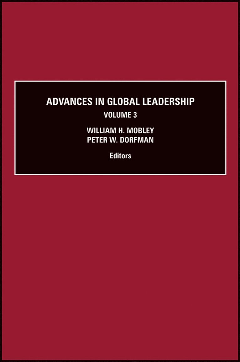 William Mobley, Peter W. Dorfman - Advances in Global Leadership, Inbunden