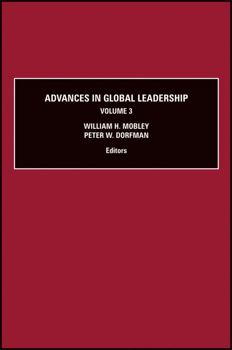 Advances in Global Leadership 1