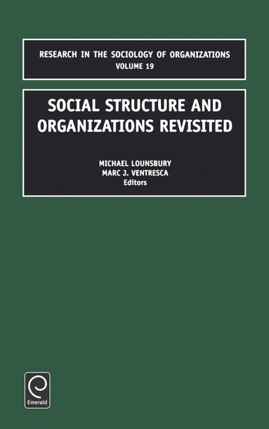 bokomslag Social Structure and Organizations Revisited