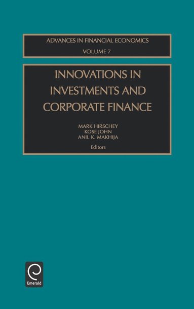 bokomslag Innovations in Investments and Corporate Finance