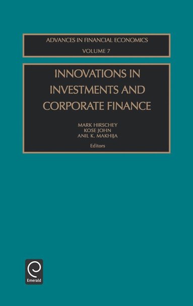 bokomslag Innovations in Investments and Corporate Finance