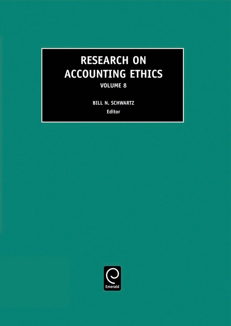 Leslie A. Cordie, Bill N Schwartz - Research on Accounting Ethics, Inbunden
