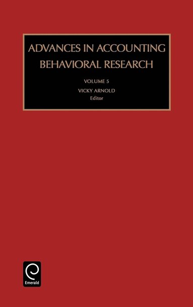 bokomslag Advances in Accounting Behavioral Research