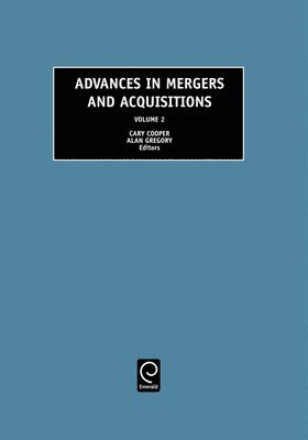 Advances in Mergers and Acquisitions 1