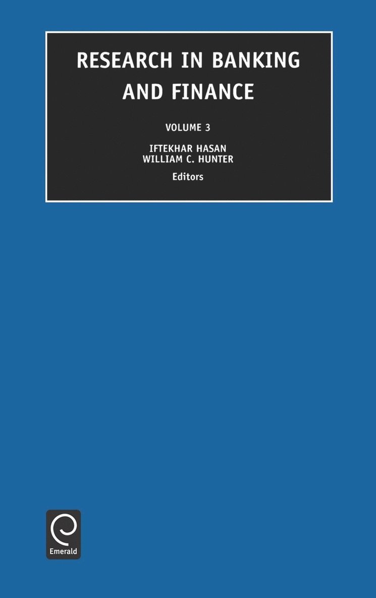 Research in Banking and Finance