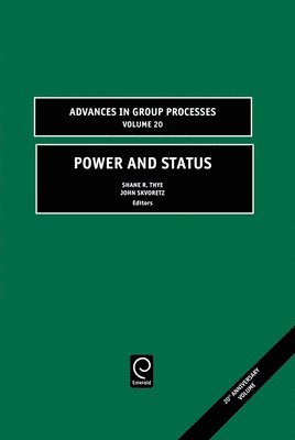Shane R. Thye, John Skvoretz - Power and Status, Inbunden