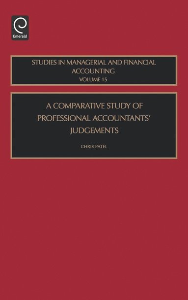 bokomslag Comparative Study of Professional Accountants Judgements