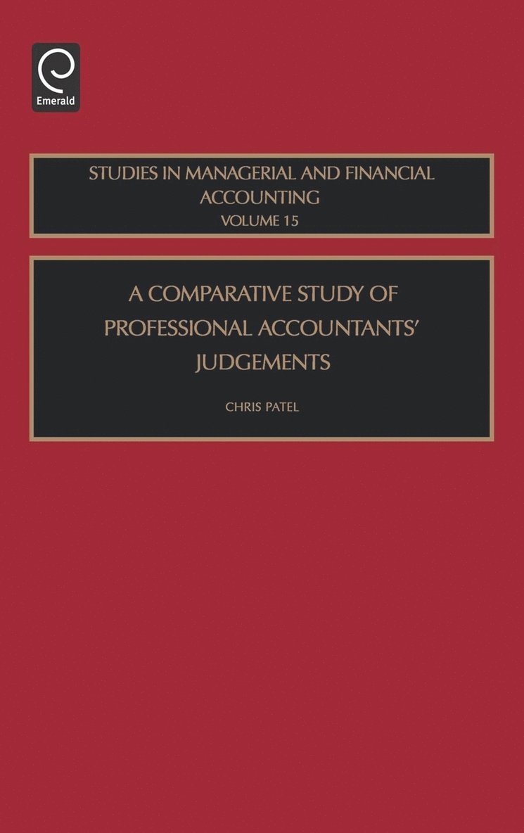 Comparative Study of Professional Accountants Judgements 1