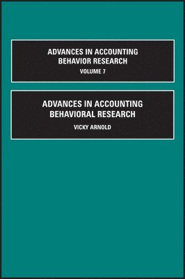 Advances in Accounting Behavioral Research 1