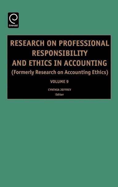 bokomslag Research on Professional Responsibility and Ethics in Accounting