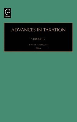 Thomas M. Porcano - Advances in Taxation, Inbunden