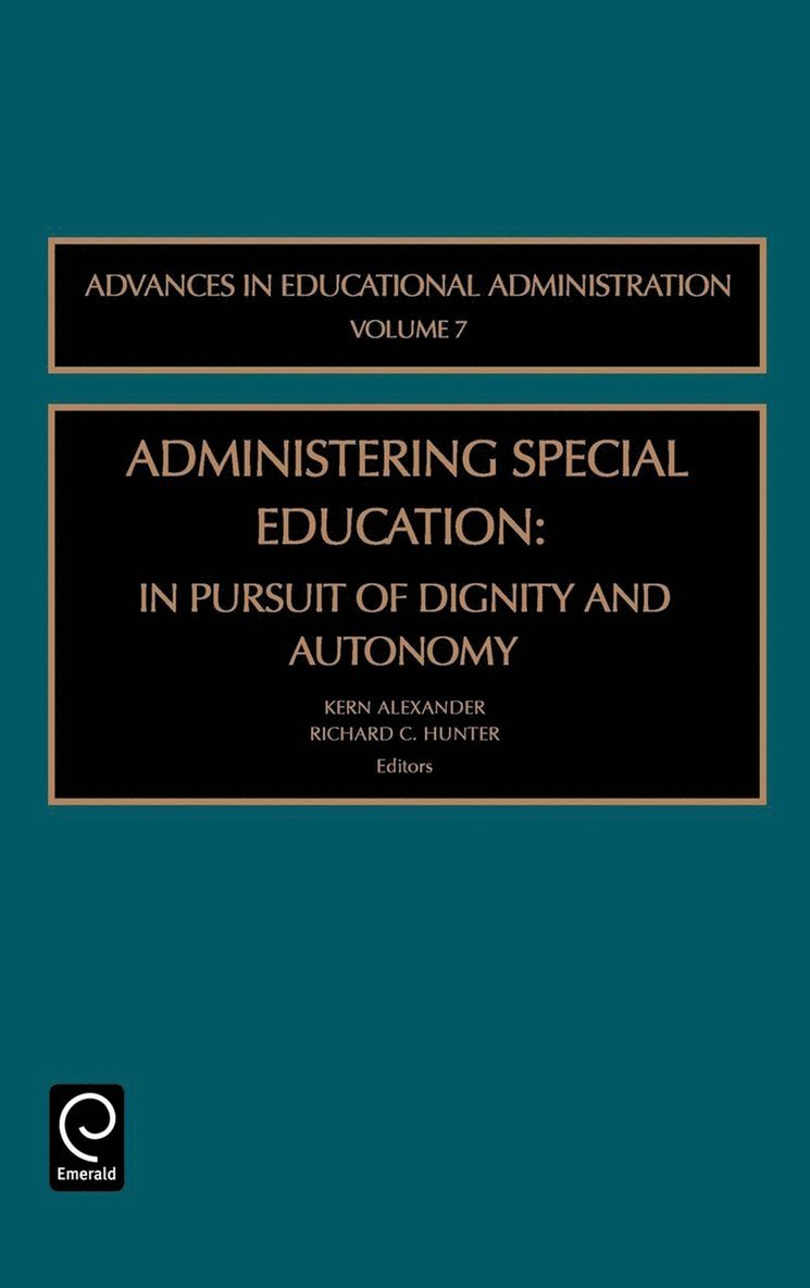 Kern Alexander, Richard C. Hunter, Dr. Richard C. Hunter - Administering Special Education, Inbunden