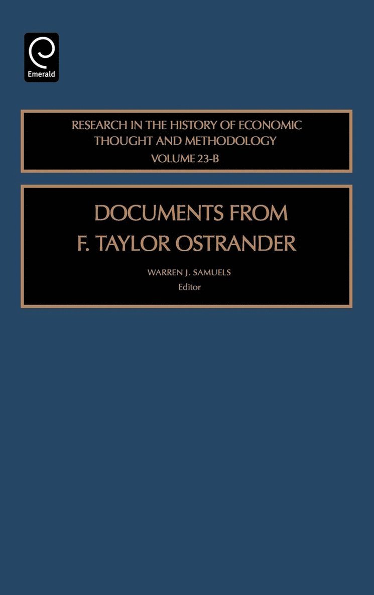 Documents from F. Taylor Ostrander