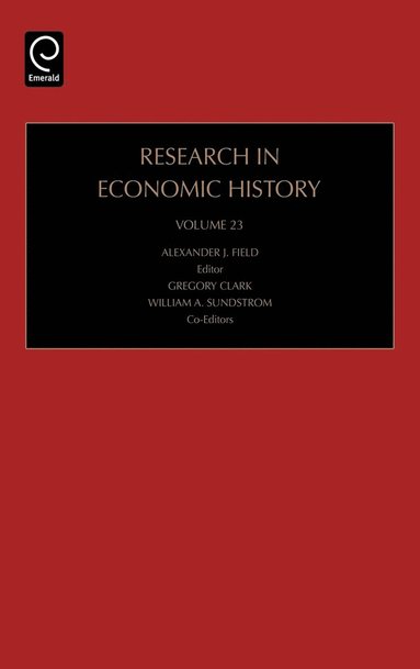 bokomslag Research in Economic History