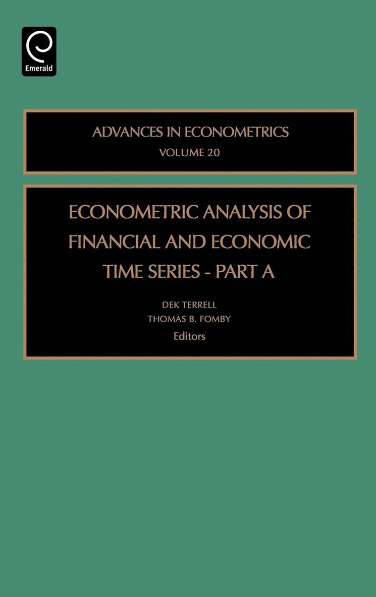 Econometric Analysis of Financial and Economic Time Series 1