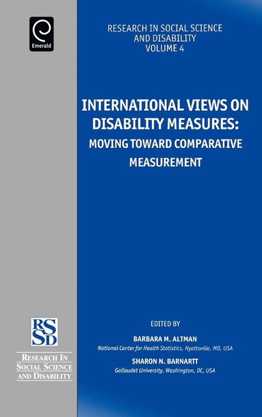 Barbara Altman, Sharon N. Barnartt - International Views on Disability Measures, Inbunden