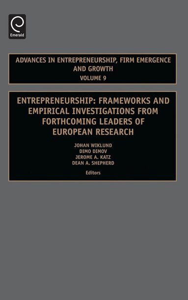 Johan Wiklund, Dimo Dimov, Jerome A. Katz, Dean Shepherd - Entrepreneurship, Inbunden