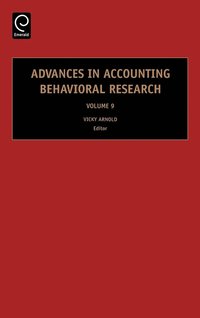 bokomslag Advances in Accounting Behavioral Research