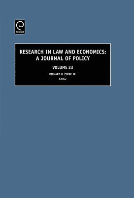 bokomslag Research in Law and Economics