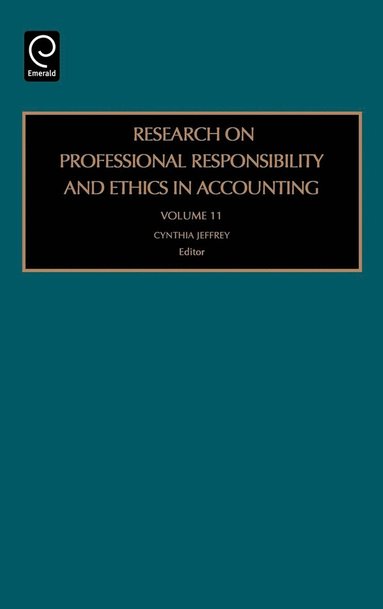 bokomslag Research on Professional Responsibility and Ethics in Accounting