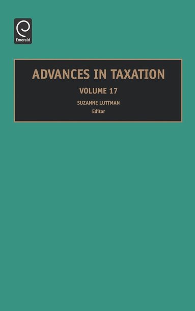 Suzanne M. Luttman - Advances in Taxation, Inbunden
