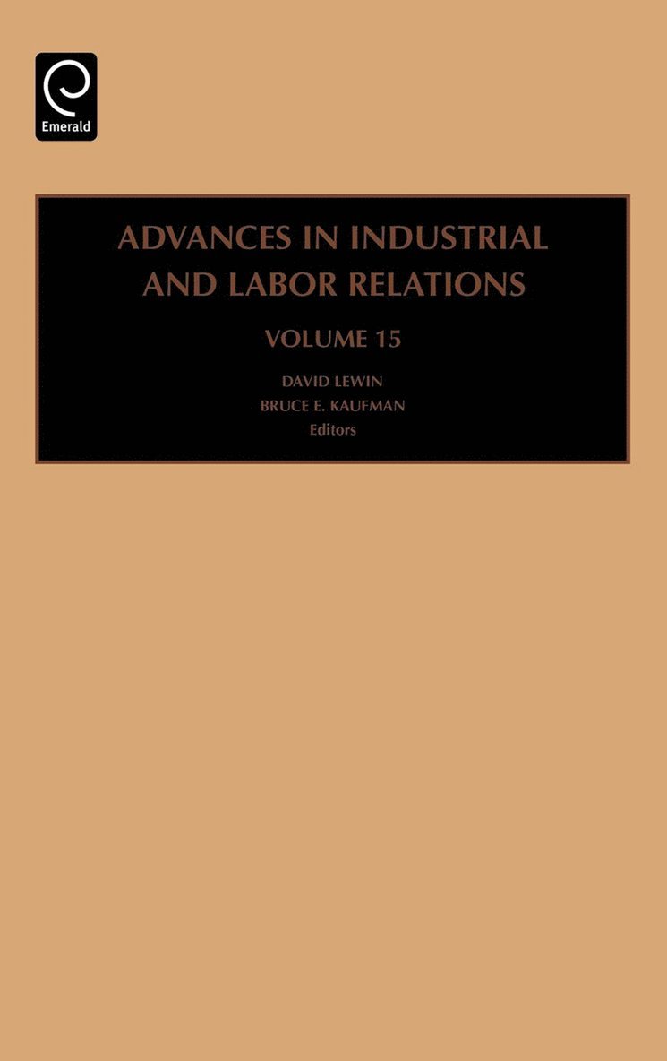 Advances in Industrial and Labor Relations 1