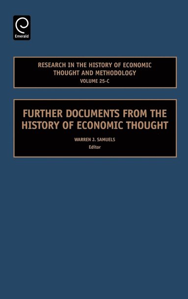 bokomslag Further Documents from the History of Economic Thought