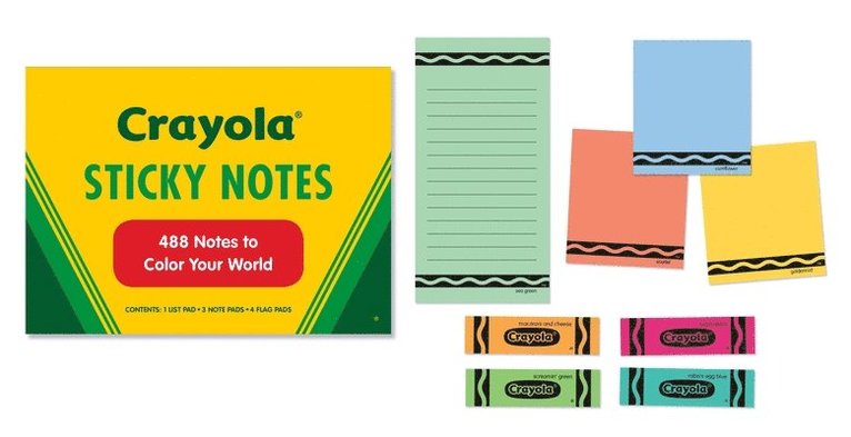 Crayola Sticky Notes: 488 Notes to Color Your World 1