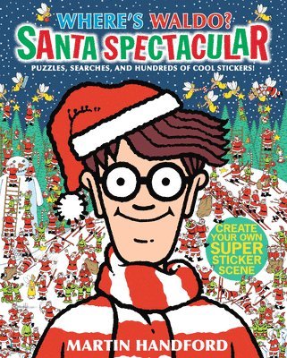 bokomslag Where's Waldo? Santa Spectacular: (A Christmas-Themed Hidden Object Search-And-Find Puzzle & Sticker Book with Games & Hundreds of Stickers - A Perfec