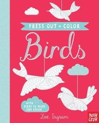 bokomslag Press Out and Color: Birds