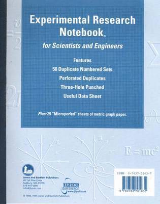 Experimental Research Notebook For Scientists And Engineers 1