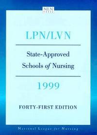 bokomslag LPN/LVN, State-approved Schools of Nursing, 1999