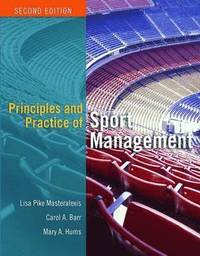bokomslag Principles and Practice of Sport Management