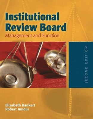 bokomslag Institutional Review Board: Management And Function