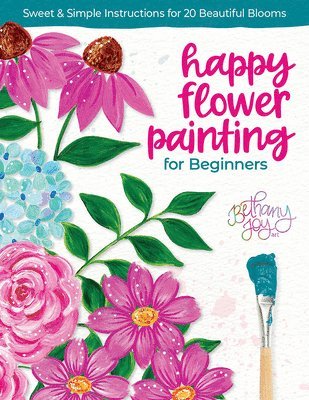 bokomslag Happy Flower Painting for Beginners